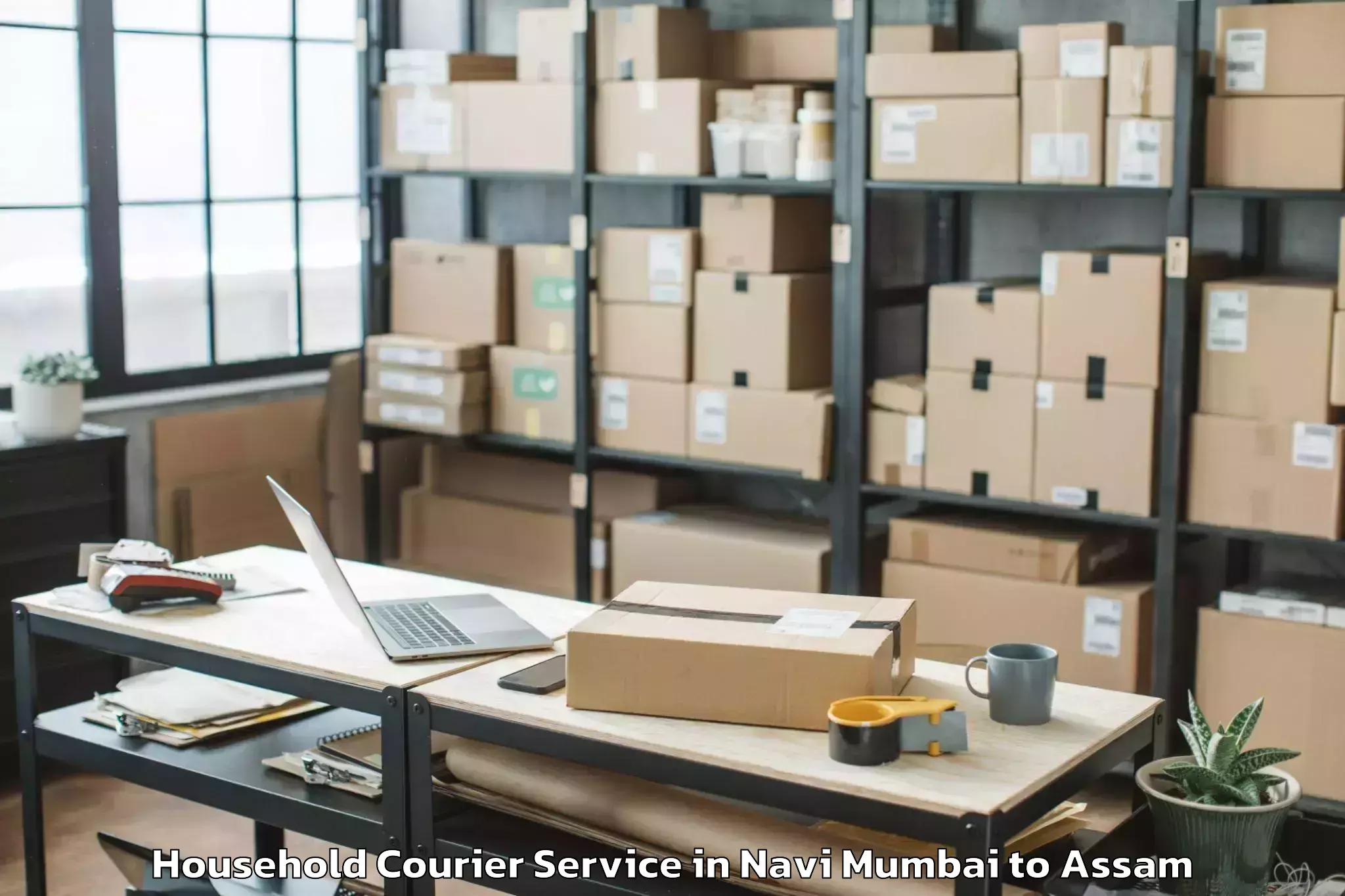 Affordable Navi Mumbai to Diphu Household Courier